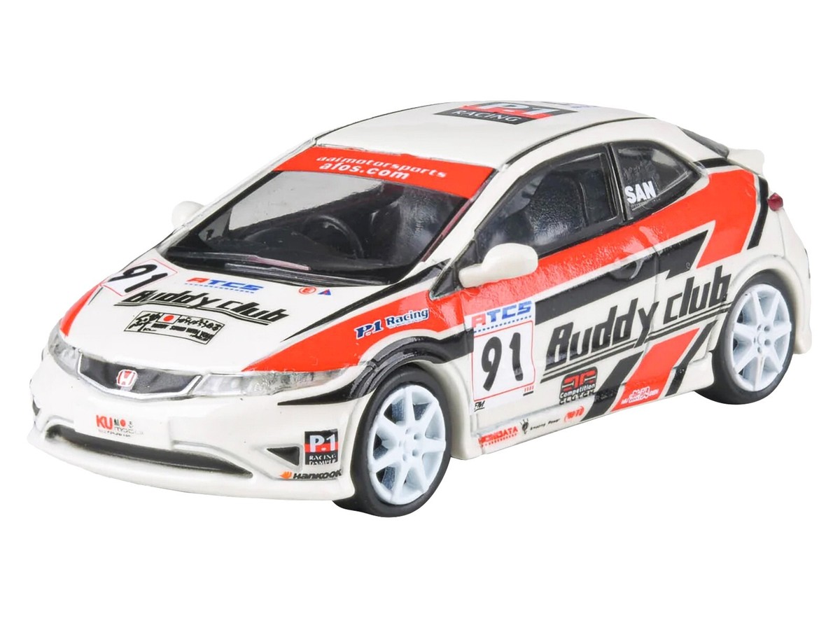 2007 HONDA CIVIC TYPE R FN2 RHD #91 BUDDY CLUB 1/64 DIECAST BY