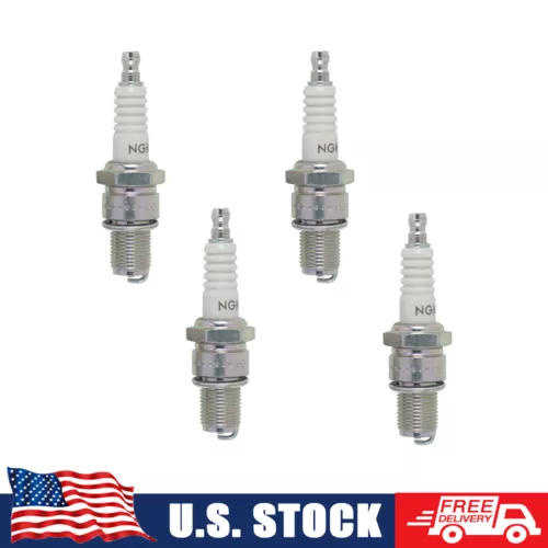 4PCS Motorcycle NGK Spark Plug B8ES 2411 For Honda CB350 CL350 CL450 MT250 MR175