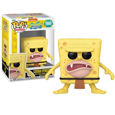 25th Anniversary POP Television Spongebob Vinyl Figure #1669 [Caveman]
