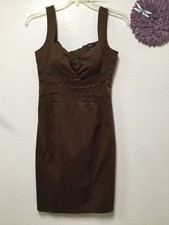 XOXO Womens Dress Junior Size 11 to 12 Brown Bra Top Wide Straps 80