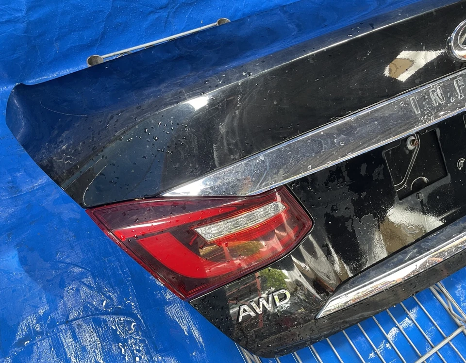 ⭐15-19 INFINITI Q70 Q70L TAPA MALETERO CUBIERTA PUERTA TRASERA ESCOTILLA NEGRO (KH3) #OR15-TRS282 Foto 4 de 4