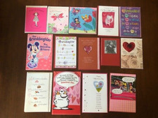Hallmark and American Greetings Valentine Cards and Envelopes Total 14