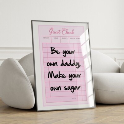 Retro Gast Karo Zitat Druck Poster Wandbild Galerie Wand Wohndeko 2393