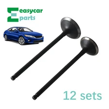 Intake Exhaust Valves Fit For 01-15 Acura Honda 3.2L-3.7L V6 VTEC SOHC 24v J37A