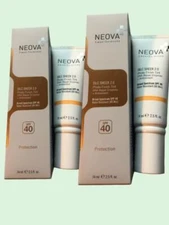 2x Neova DNA Damage Control Silc Sheer 2.0  SPF 40, 2.5 oz. EXP 5/25