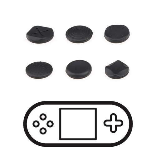 6 In 1 Silicone Grip Analog Joystick Cap Cover Buttons For PS Vita PSV 1000 2000 - Picture 10 of 12