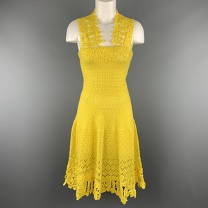 oscar de la renta crochet dress