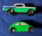 VINTAGE 1999 MATCHBOX CAR LOT (2) '57 CHEVY & VW BUG