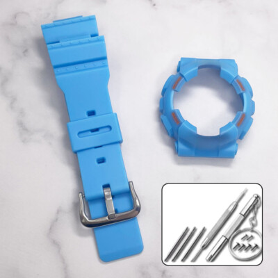 Resin Watch Band & Bezel Shell For Casio Baby-G BA-110 BA-120 BA