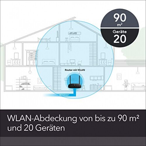 * Netgear R6260 WLAN-Router Dual-Band (2,4 GHz/5 GHz) Gigabit Ethernet Schwarz - Afbeelding 3 van 7