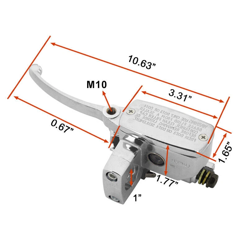 Palancas de embrague cilindro maestro de freno izquierdo EE. UU. para Suzuki Intruder 800 1400 1500ZA Foto 4 de 4
