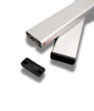 5x Abdeckkappe schwarz Aluprofil Profil 40x16 I-Typ Nut 8 Schutzkappe Endkappe