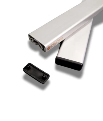 5x Abdeckkappe schwarz Aluprofil Profil 40x16 I-Typ Nut 8 Schutzkappe Endkappe