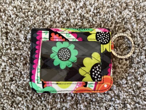 VERA BRADLEY ZIGGY ZINIA CAMPUS DOUBLE ID CASE w/KEY RING~NWOTS~QK SHIPPING - Picture 2 of 3