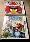 Lot Of 3 3DS Games: LEGO Legends of Chima Laval's Journey & Angry Bird & Frozen