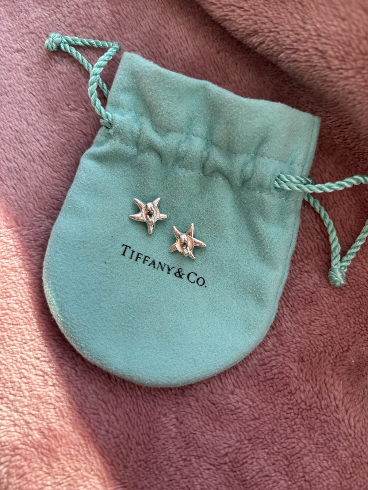 Tiffany Elsa Peretti Starfish Sterling Silver Stud Earrings, RRP 515. image 4