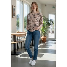 H M khaki Leopard Print Blouse