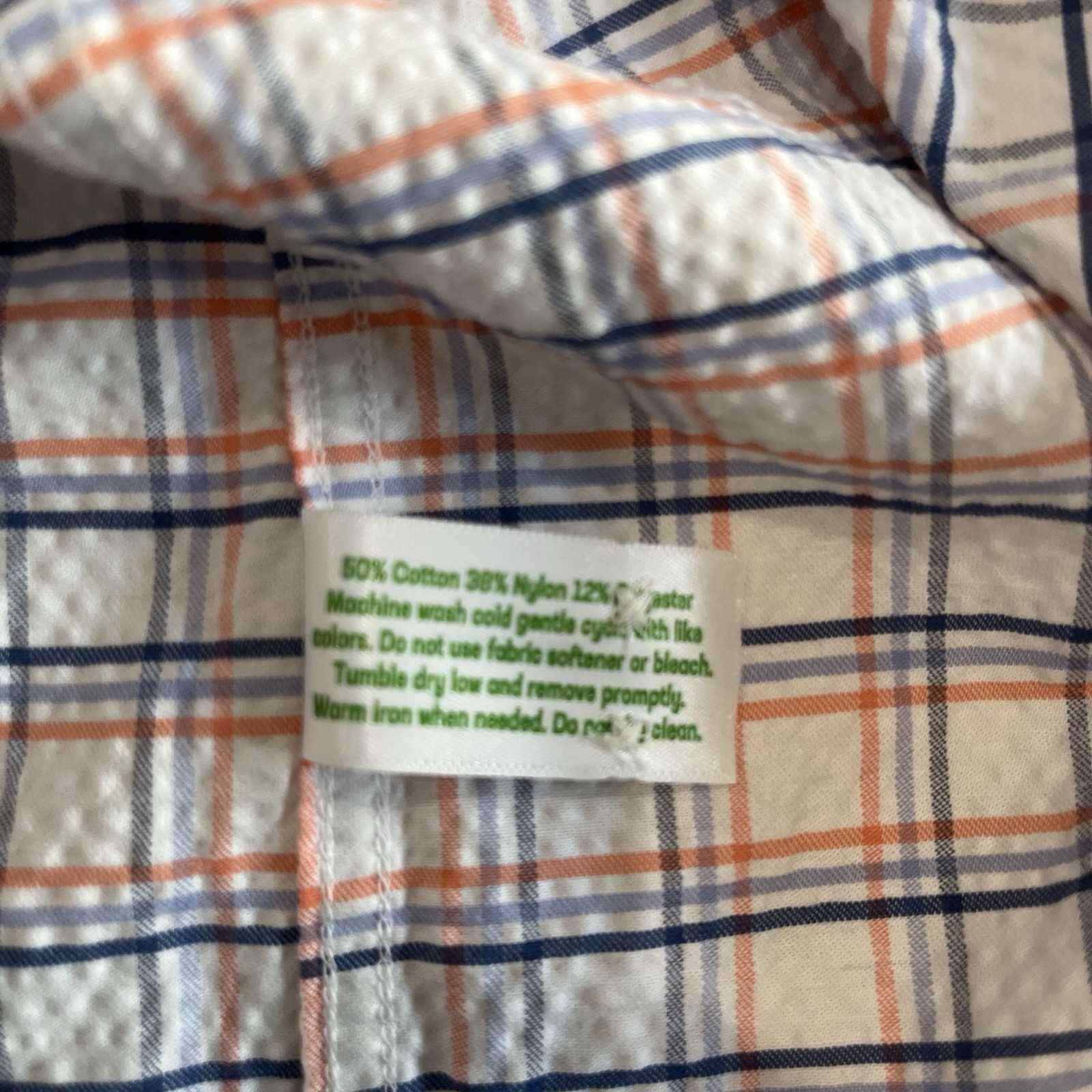 Criquet Austin, TX Seersucker Fishing Shirt Mens XL Vented LS Windowpane NWT