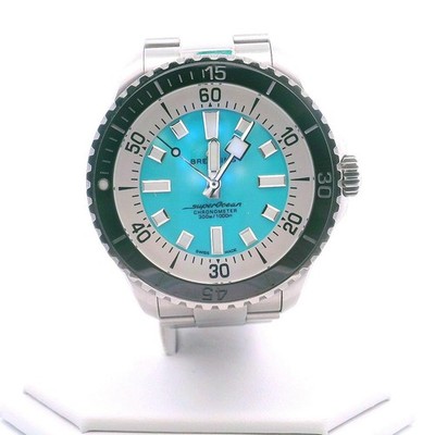 Breitling Superocean Automatic 44mm Turquoise Dial Men's Watch A17376211L2A1
