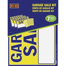 Hy-Ko Garage Sale Sign Kit (7-Piece) KIT-26 Hy-Ko KIT-26 029069005177 Plastic