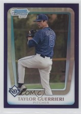 2011 Bowman Draft Chrome Prospects Retail Purple Refractor Taylor Guerrieri 1b7
