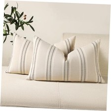 Hand Made Throw Pillow Covers 12x20 Set of 2 20" x 12" Pack of 2 Grey