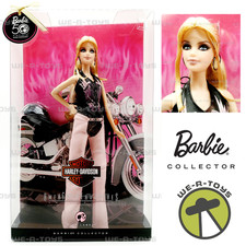 Harley Davidson Barbie Doll American Favorites Collection Pink Label 2009 Mattel
