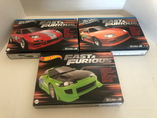 Hot Wheels Fast & Furious 10 Car Box Set JDM Dodge Chevy Nissan Mazda Lot of 3