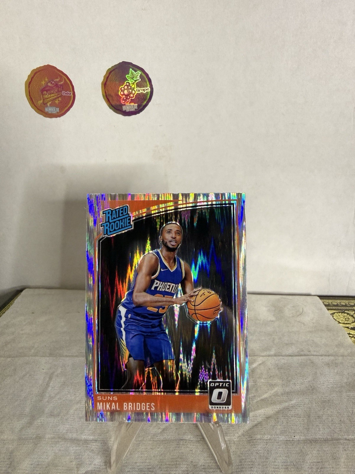 2018-19 Panini Donruss Optic - Rated Rookie Mikal Bridges #200 Shock Prizm (RC)