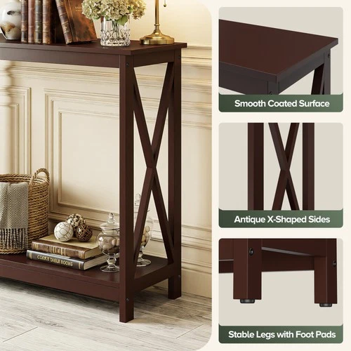 Console Entryway Sofa Table Rectangular Display Table for Living Room Hallway