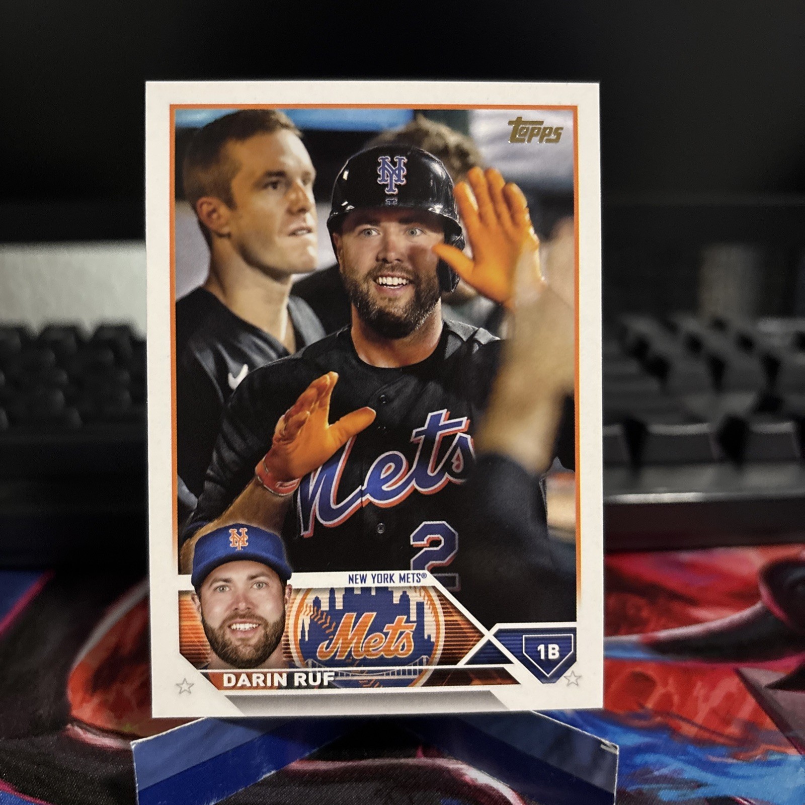 2023 Topps Golden Mirror SSP Darin Ruf #70 Mets