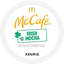 McCafe McCafé® K-Cup Irish Mocha Compatible with K-Cup Brewer - Light - K-Cup - 