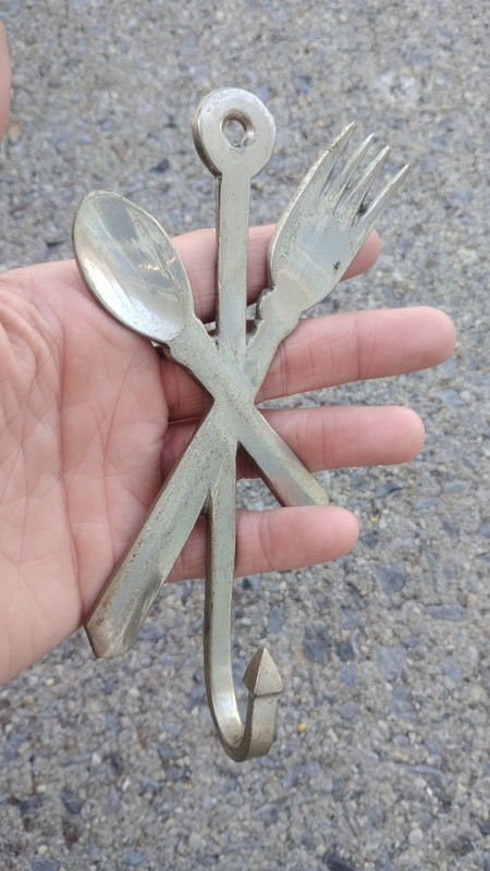 Vintage Fork & Spoon Kitchen Wall Hook