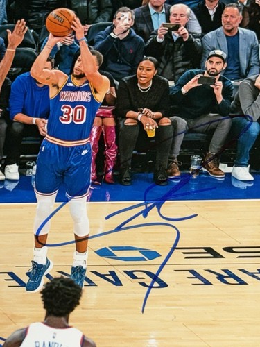 Stephen Curry "2974" Autograph Warriors 8x10 Fanatics/NBA Signed Photo USASM BAS