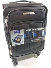 Samsonite Solyte DLX 20" Softside Expandable Spinner Luggage Carry On Black