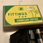 Vintage K  Tone Bar  Box  Hawaiian Guitar Steel & PIcks  Fittings made Japan — photo 4