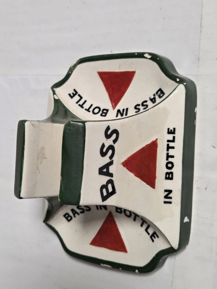 Fantastic Condition Matchbox Holder/Ashtray Advertising Bass In Bottle - 1900s - Image 4 of 4