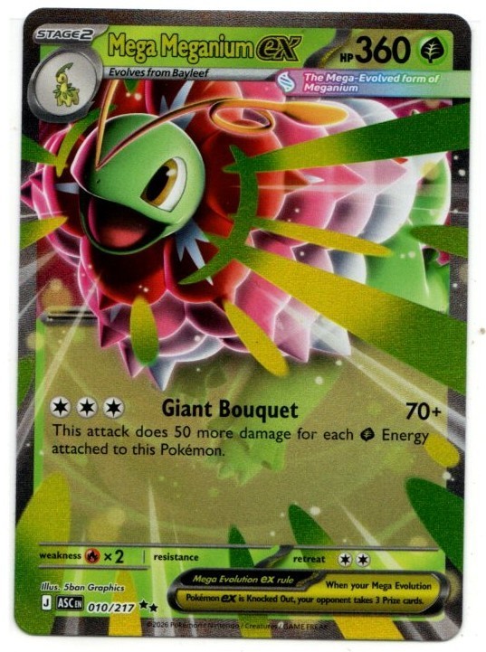 Mega Meganium ex 010/217 Holo Pokemon ME: Ascended Heroes