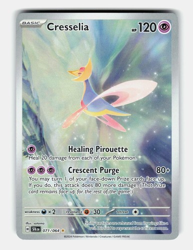 Cresselia 071/064 Illustration Rare Shrouded Fable Pokemon Holo Near Mint