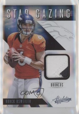 2012 Absolute Star Gazing Materials Prime 27/49 Brock Osweiler #8 Rookie RC 13h2