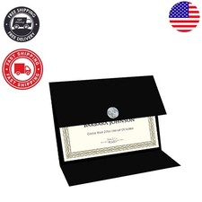 Elegant Tri Fold Black Certificate Holder, Linen Texture, 9.25" x 12.5", 5 Pack