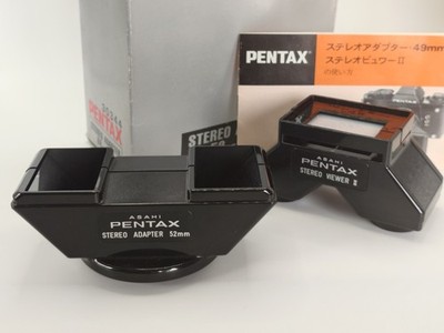 Asahi Pentax Stereo Adapter 52mm & Stereo Viewer ll Set, listed from Tokyo Japan