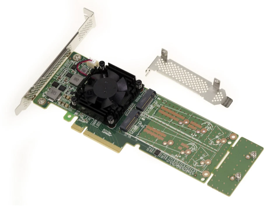 Controller Card Pcie 3.0 8x for 4 SSD M.2 Nvme M Key (M2 Ngff ) . Plx Pex 8747 - Image 4 of 4