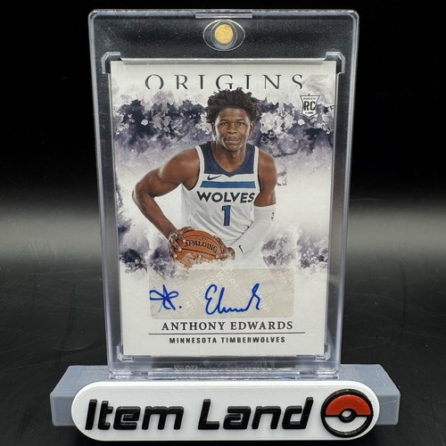 Anthony Edwards [Gold] #RA-EDW 2020 Panini Origins Rookie Autographs card