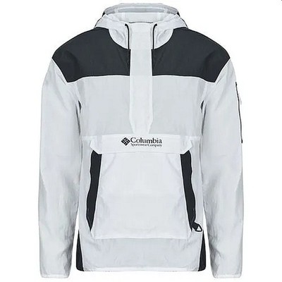 COLUMBIA Challenger Windbreaker Herren Anorak Jacke L schwarz weiß Kapuze (XL)