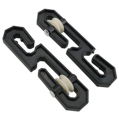 ZZLZX 2PCS Plastic Aluminum Clothes Line Separator Spreader Pulley, S-Shaped ...