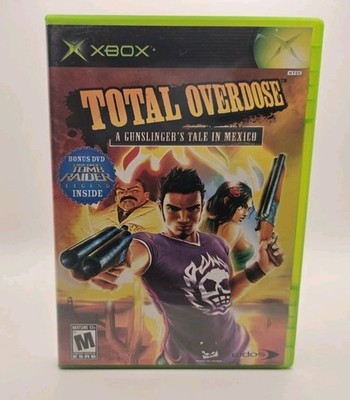 Total Overdose (Original Xbox) CIB COMPLETE with Bonus Tomb Raider Disc