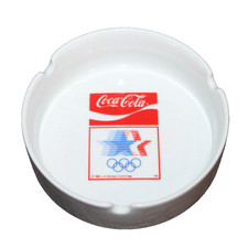 Rare VTG 1980 Coca Cola LA Olympics Ashtray USA Coke Gift Advertising Collectors