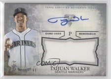 2015 Topps Triple Threads Unity Jumbo Relics /99 Taijuan Walker Auto 0qo1
