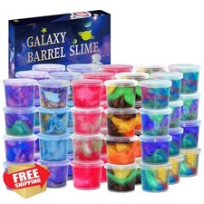 Galaxy Slime 48 Packs Kids Stress Relief Sludge Toy Easter Gift